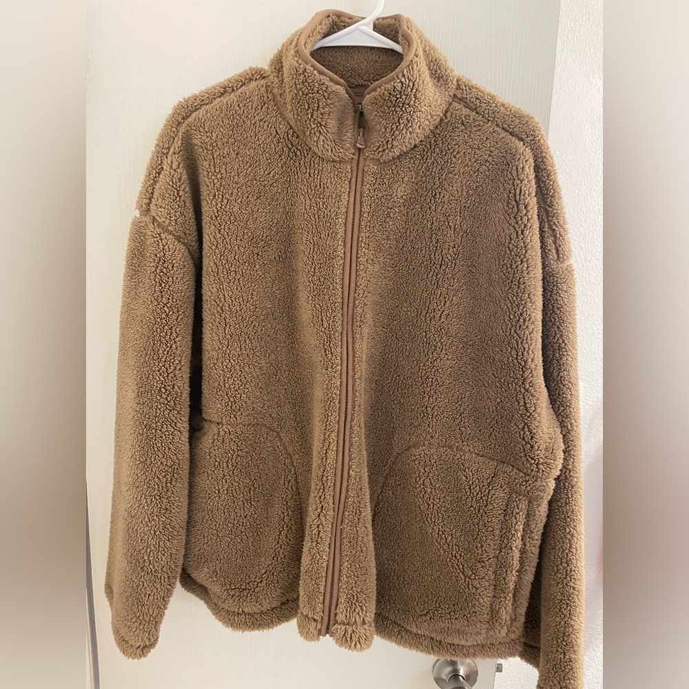 Chaps Tan Sherpa Fleece women’s Jacket